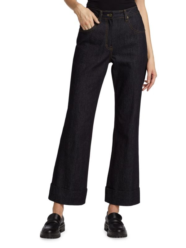 LVIR High Waisted Boot Cut Denim Pants